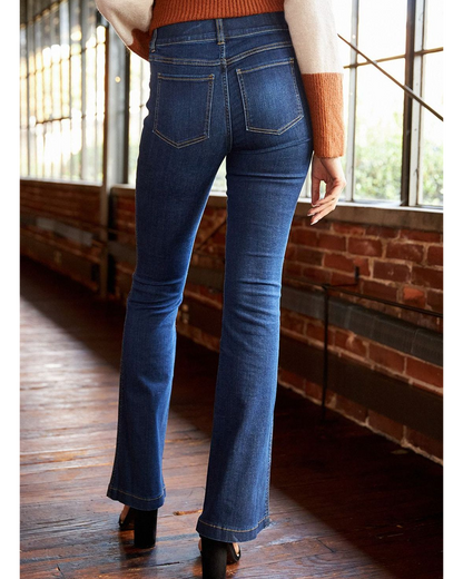 Lismali Pull-On High-Rise Flare Jeans