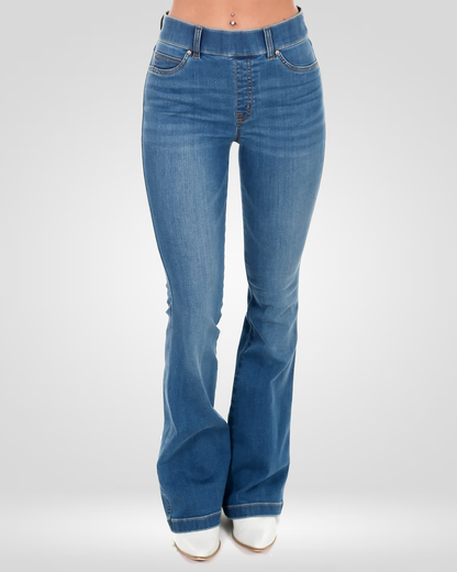 Lismali Pull-On High-Rise Flare Jeans