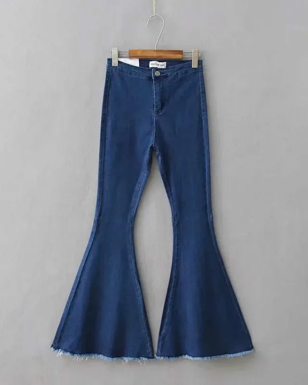 Lismali Super Wide Leg Denim Jeans -  Stretchy High Rise Flare Jeans
