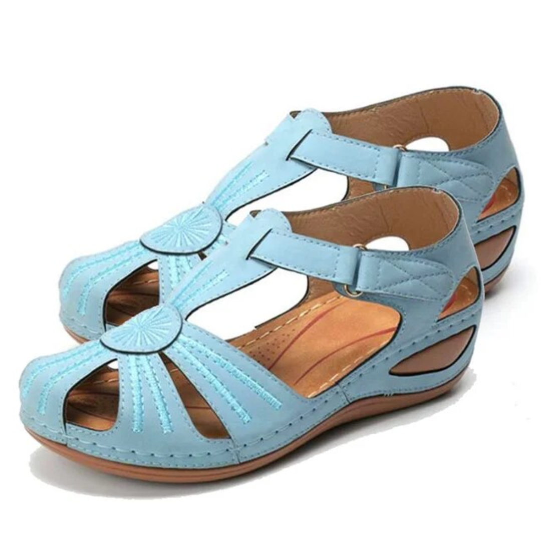 Airfleek Closed Toe Extra Wide Toe Box Sandals For Bunions