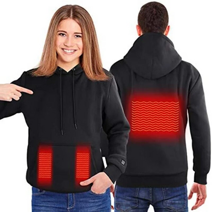 Heat Jacket Hoodie Sweatshirt For Men
