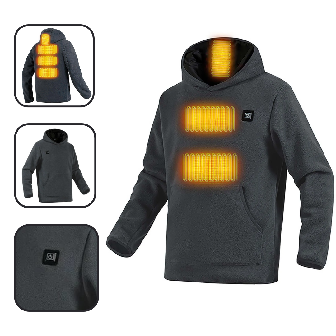 Heated Jacket Hoodie Sweatshirt For Men