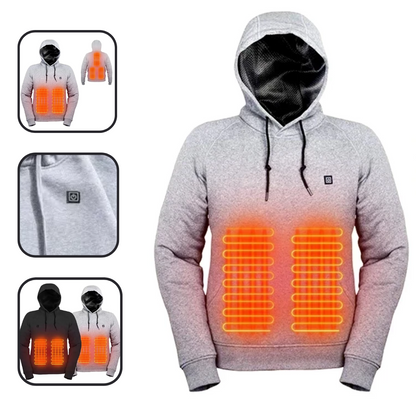 Heat Jacket Hoodie Sweatshirt For Men