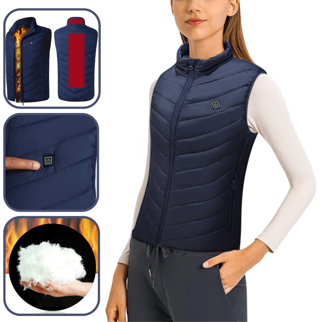 Navy Heat Vest For Women