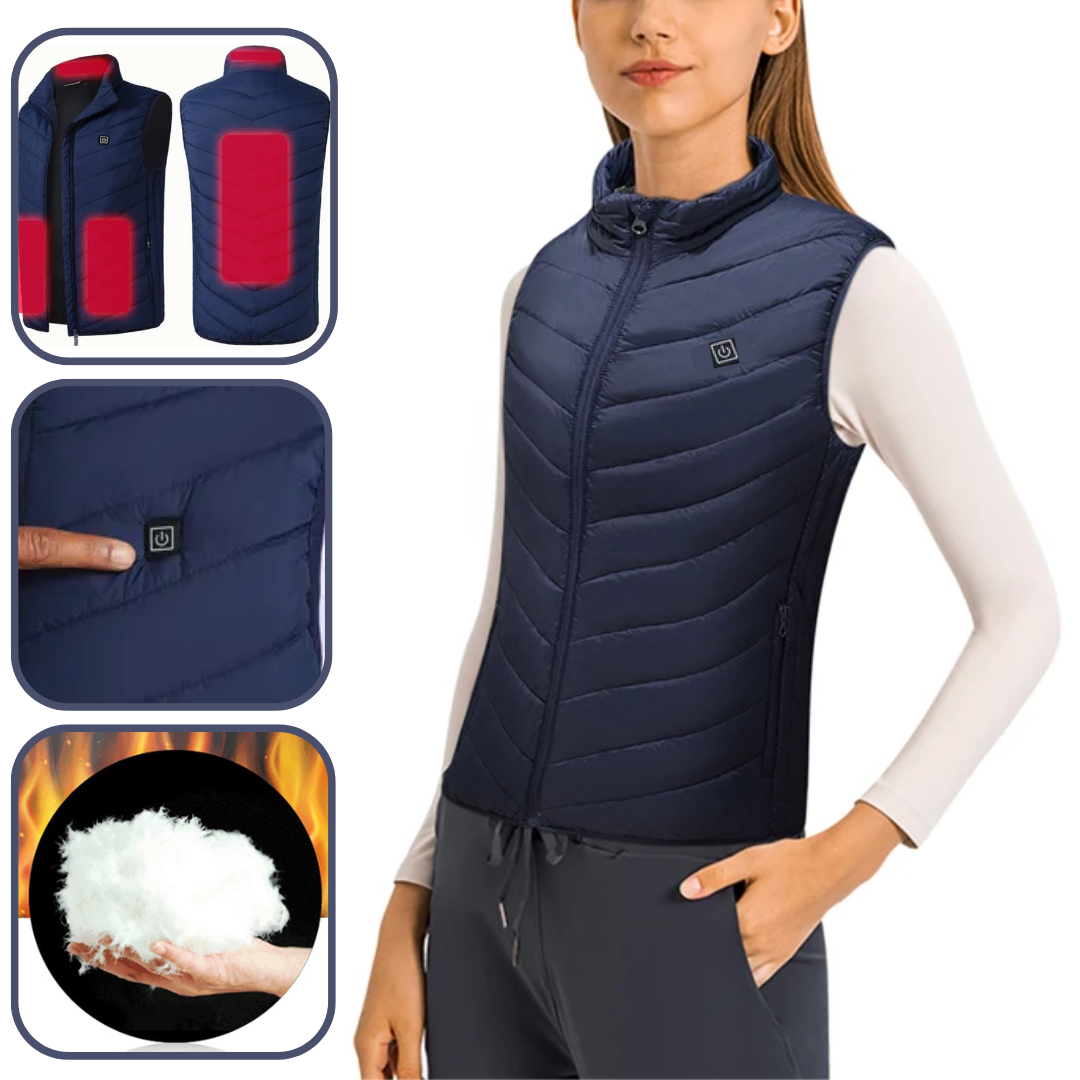 Navy Heat Vest For Women