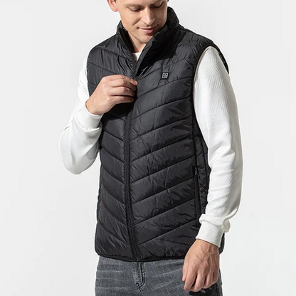 Black Heated Vest For Men