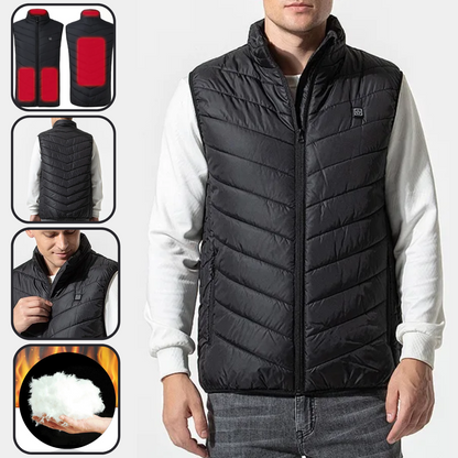 Black Heated Vest For Men