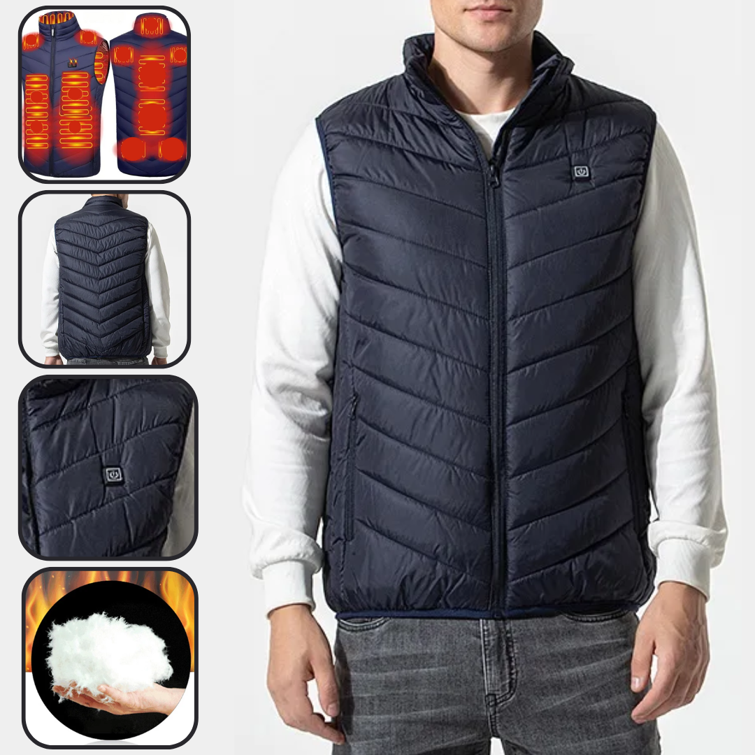 Navy Heated Vest For Men