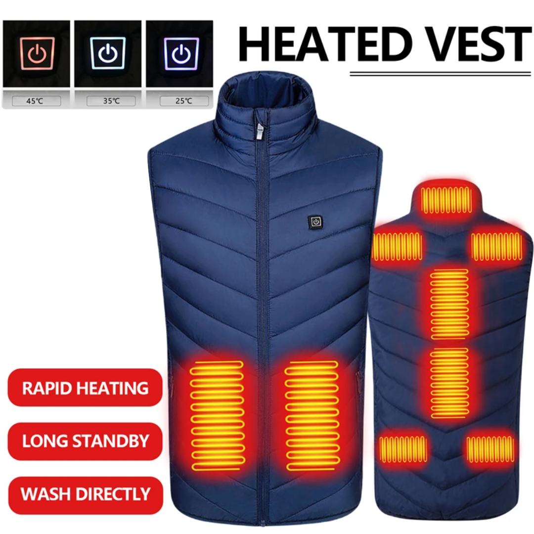 Navy Heated Vest For Men