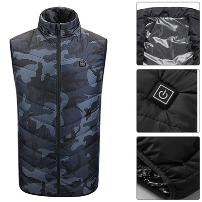 Camouflage Heat Vest For Men