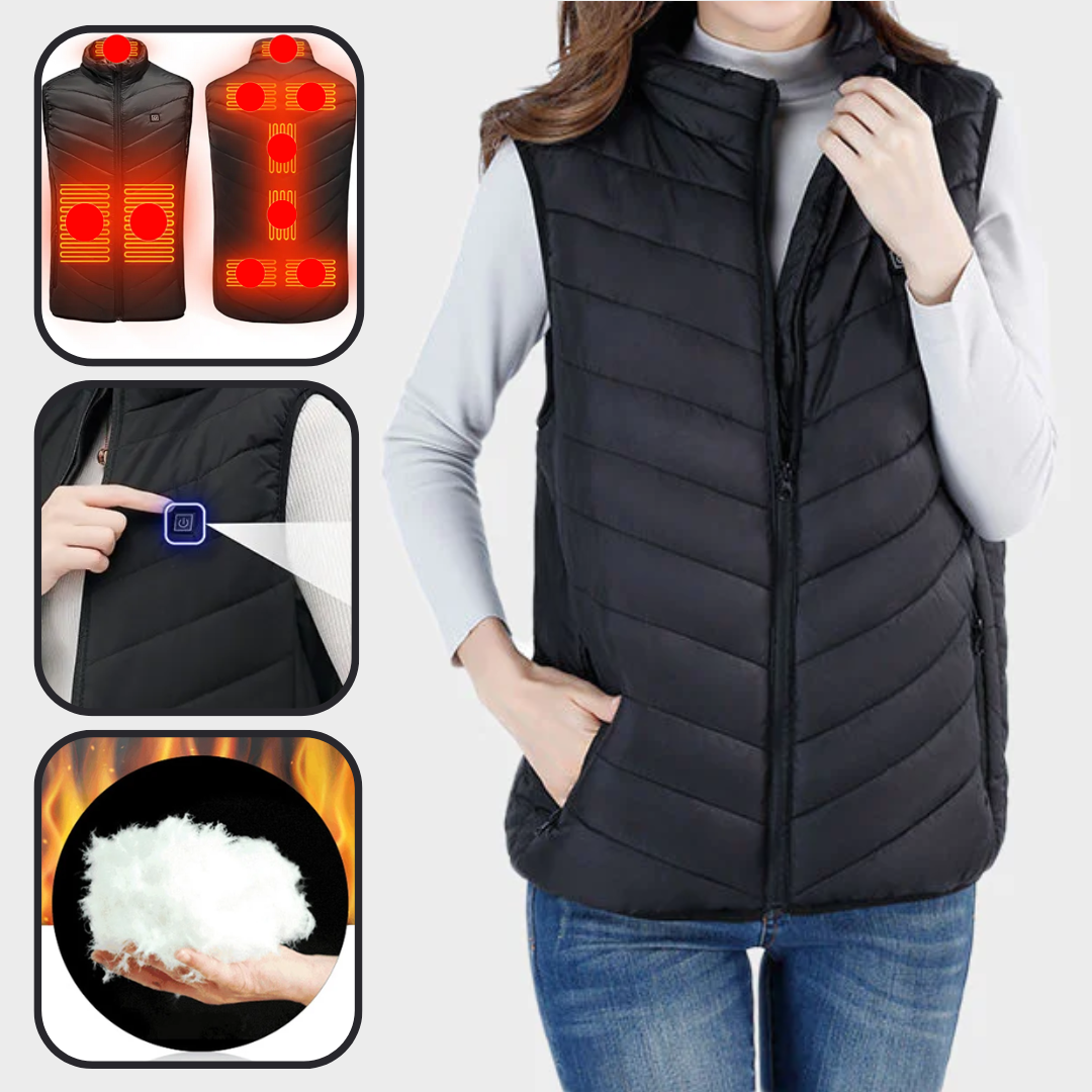 Black Heated Vest For Women