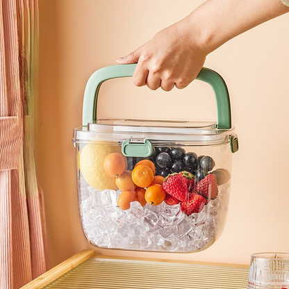 Lismali Home and Decor Ice Bucket - Portable Transparent Box