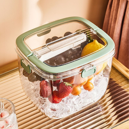 Lismali Home and Decor Ice Bucket - Portable Transparent Box