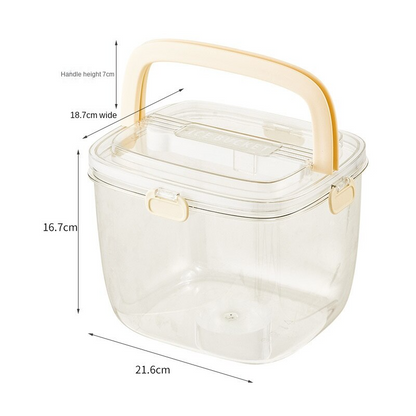 Lismali Home and Decor Ice Bucket - Portable Transparent Box