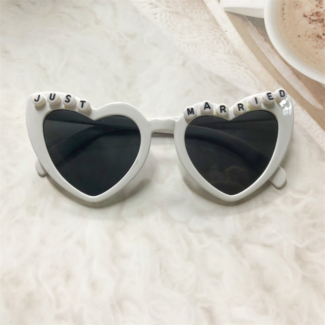 Lismali Home and Decor Just Married Couple Sunglasses 