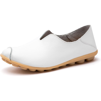 Lismali Blisscomfy Wide Toe Box & Wide Size Leather Moccasin