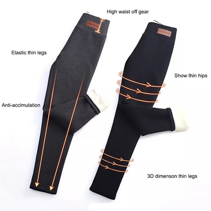 Winter Warmest Legging High Waist Stretchy Fleece Pants