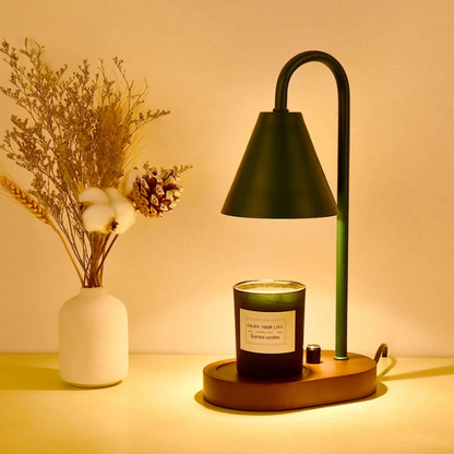 Lismali Home and Decor Electric Candle Wax Warmer Lamp Retro Adjustable Brightness Melting