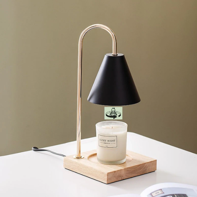 Lismali Home and Decor Electric Candle Wax Warmer Lamp Vintage Adjustable Brightness Melting