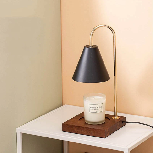 Lismali Home and Decor Electric Candle Wax Warmer Lamp Vintage Adjustable Brightness Melting