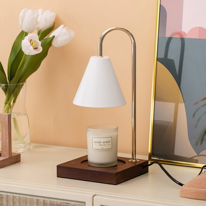 Lismali Home and Decor Electric Candle Wax Warmer Lamp Vintage Adjustable Brightness Melting