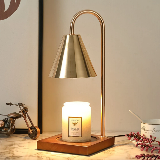 Lismali Home and Decor Electric Candle Wax Warmer Lamp Vintage Adjustable Brightness Melting