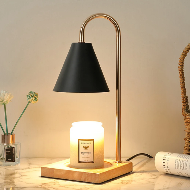 Lismali Home and Decor Electric Candle Wax Warmer Lamp Vintage Adjustable Brightness Melting