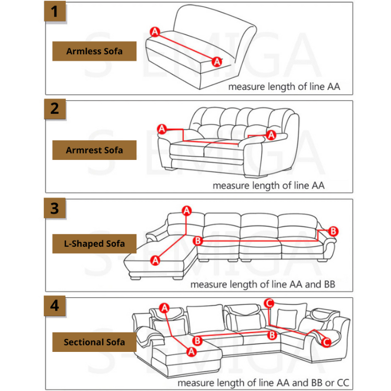 Waterproof Sofa Geometric Couch Covers