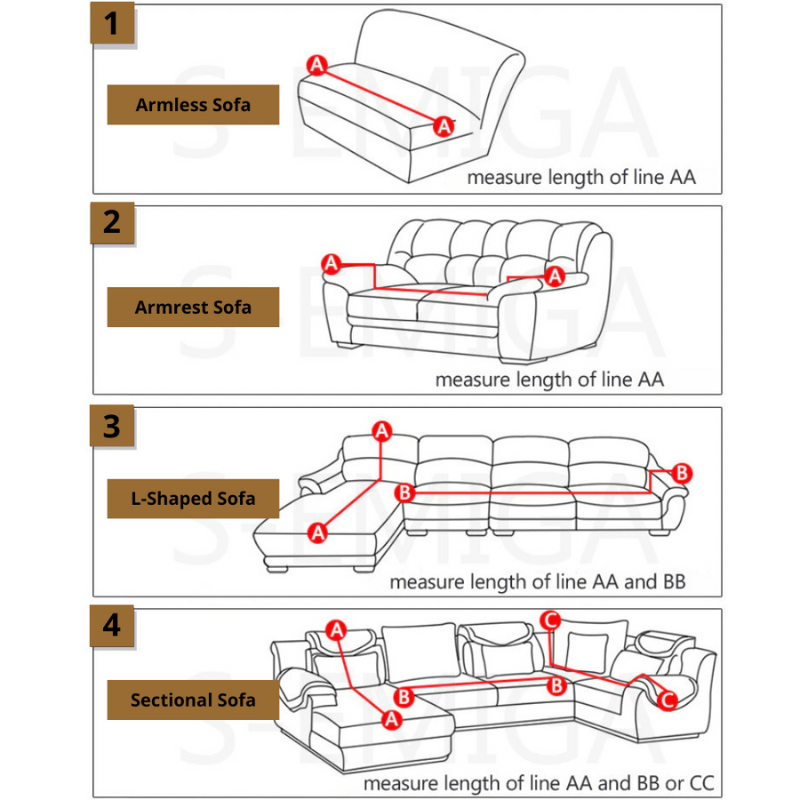 Waterproof Sofa Floral Couch Covers