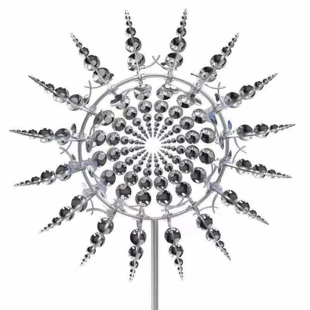 Lismali Home and Decor Magical Metal Windmill Powered Kinetic Wind Spinners For Outdoor Decorative Lawn Garden And Yard