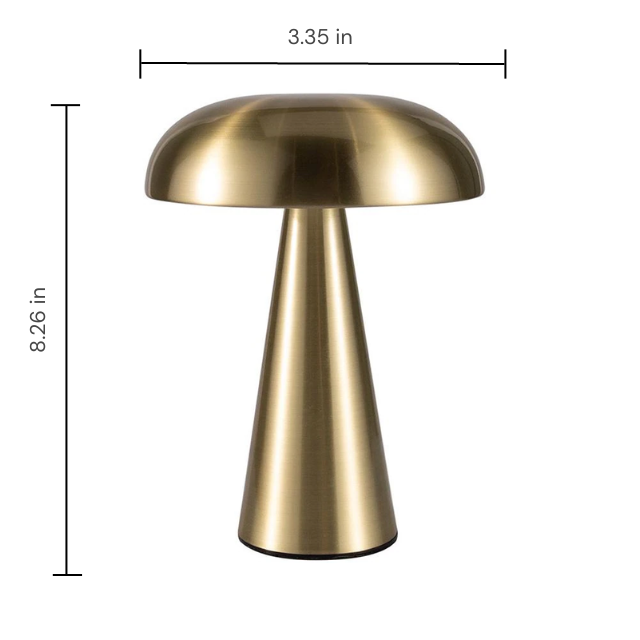 Lismali Home and Decor Mushroom Night Light Table Lamp With 3 Levels Of Dimming Brightness