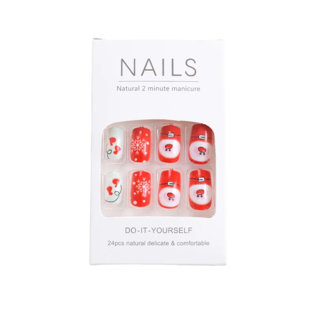 24PCS Christmas Press On Nails SB3838