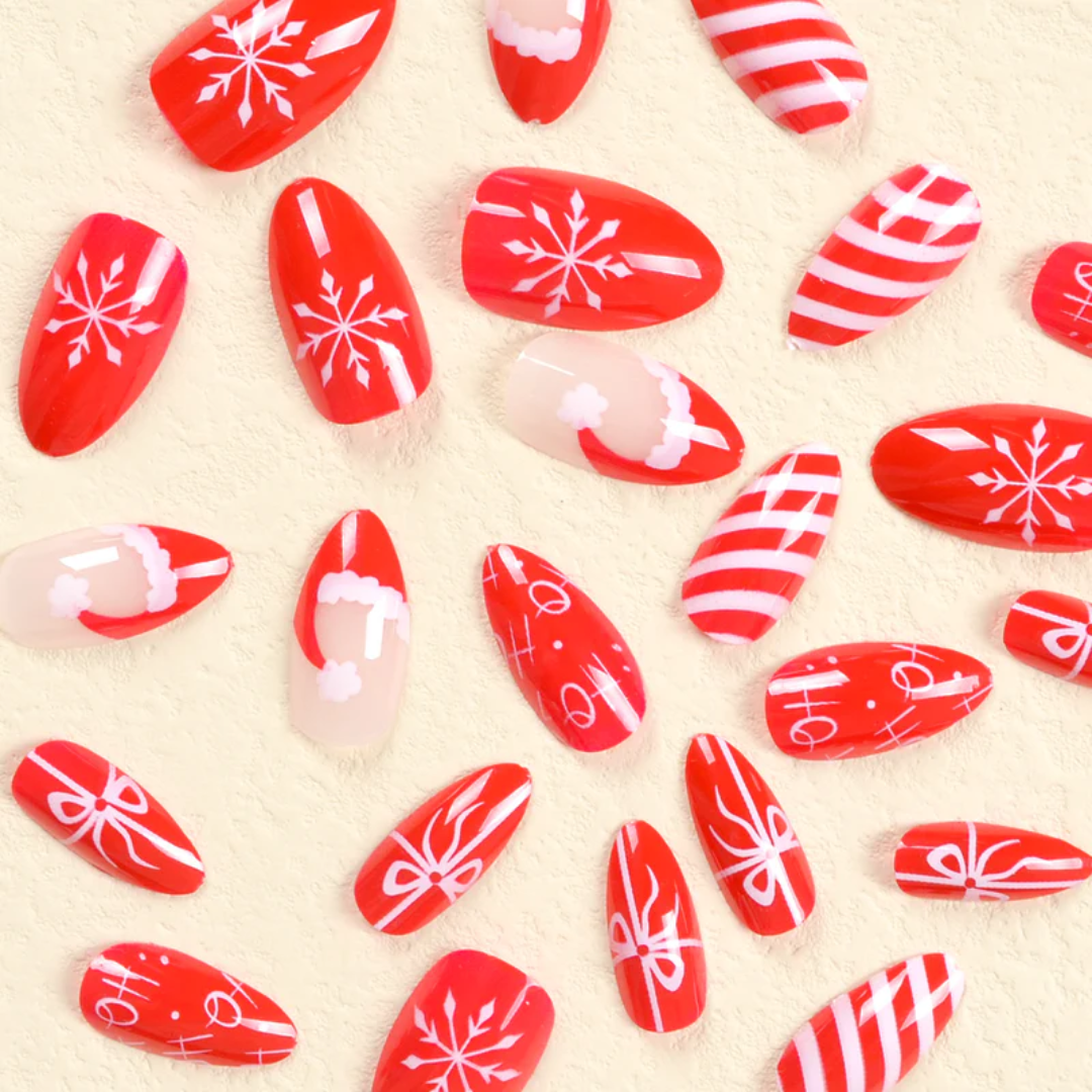 24PCS Christmas Press On Nails SB3833