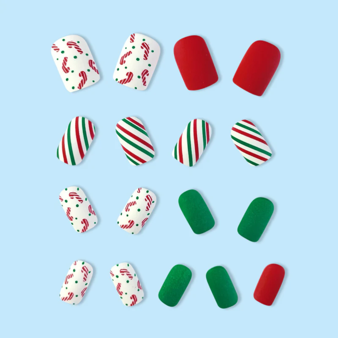 24PCS Christmas Press On Nails SB3830