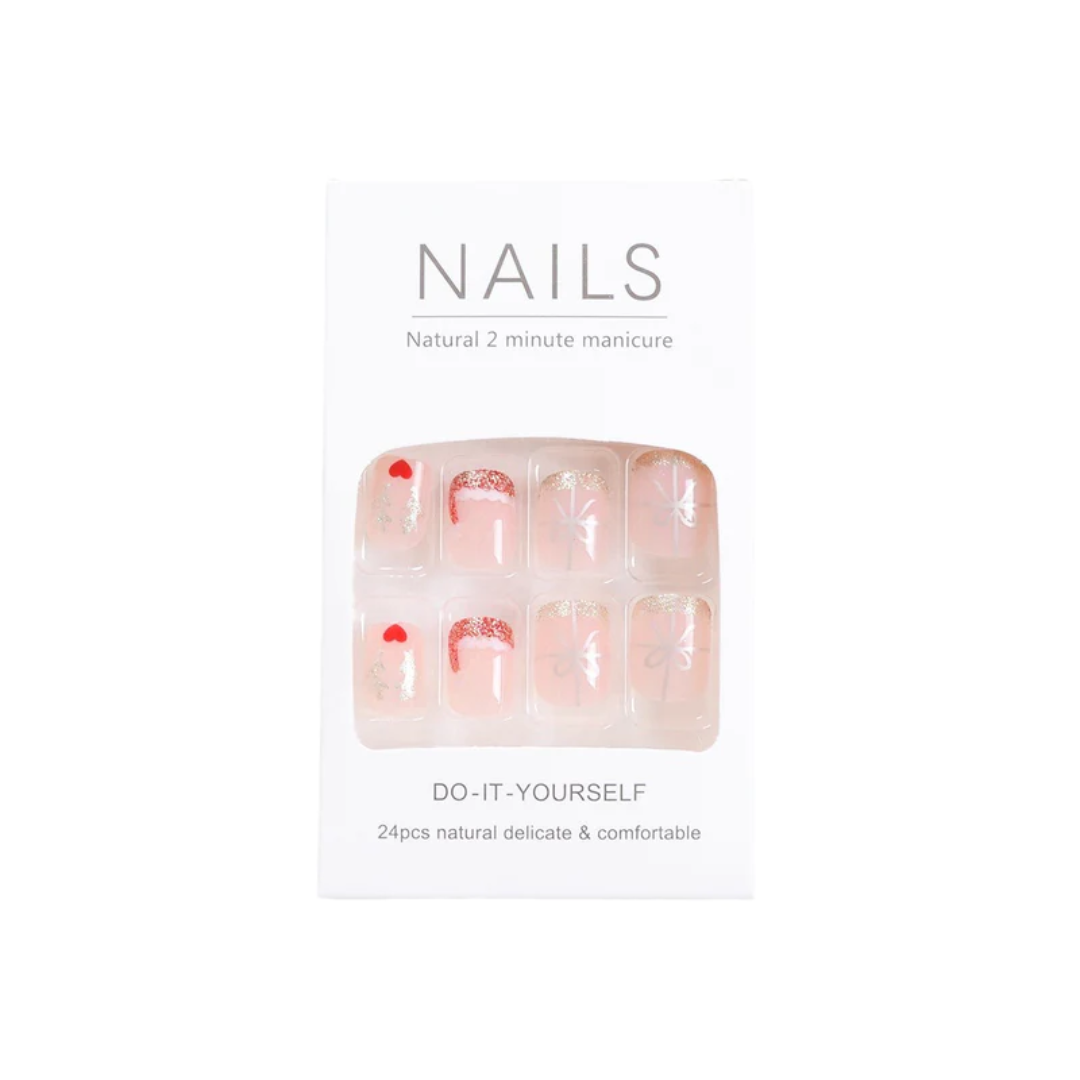 24PCS Christmas Press On Nails SB3818