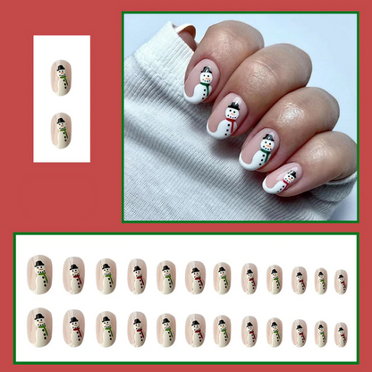 24PCS Christmas Press On Nails SB3814