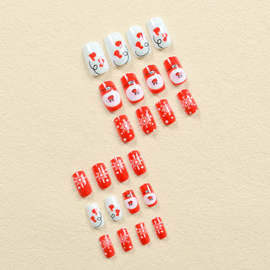 24PCS Christmas Press On Nails SB3838