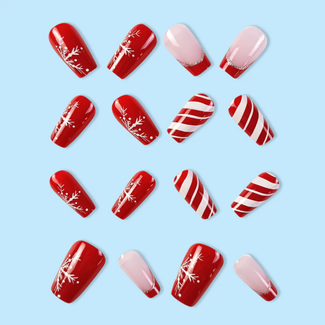 24PCS Christmas Press On Nails SB3824