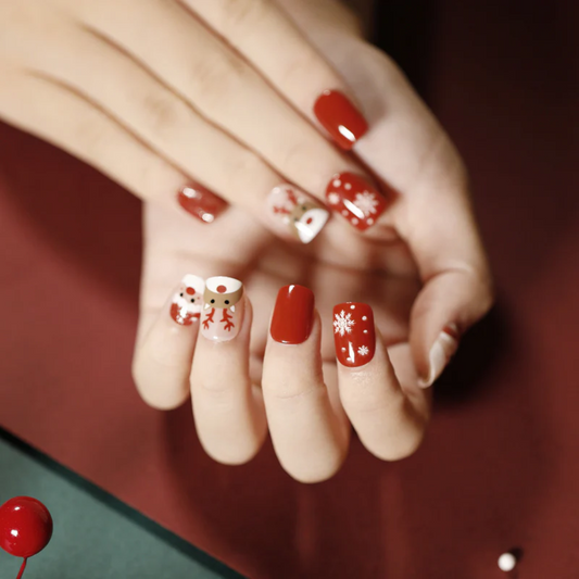 24PCS Christmas Press On Nails SB3820