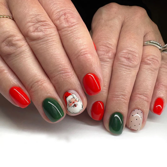 24PCS Christmas Press On Nails SB3842