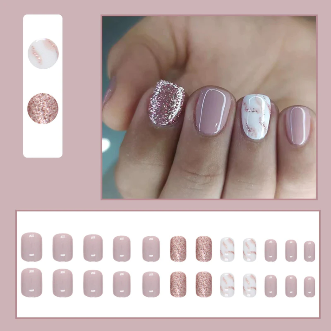 24PCS Press On Nails SB3860