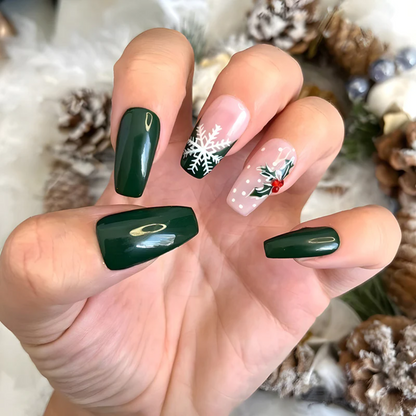 24PCS Christmas Press On Nails SB3850