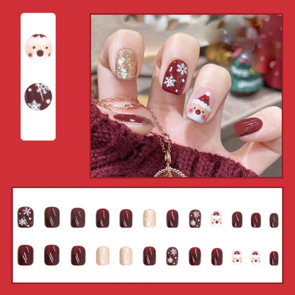 24PCS Christmas Press On Nails SB3815