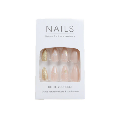 24PCS Press On Nails SB3845