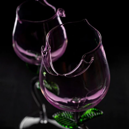 Lismali Home and Decor Rose Glasses Transparent Cocktail Glasses