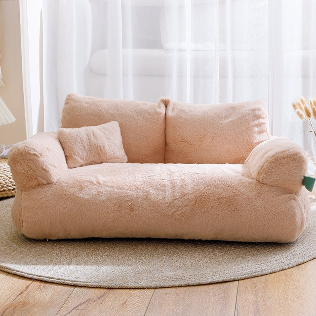 Lismali Home and Decor Royal Pet Sofa - Cat And Dog Lounging Bed With Removable Mattress Cover 