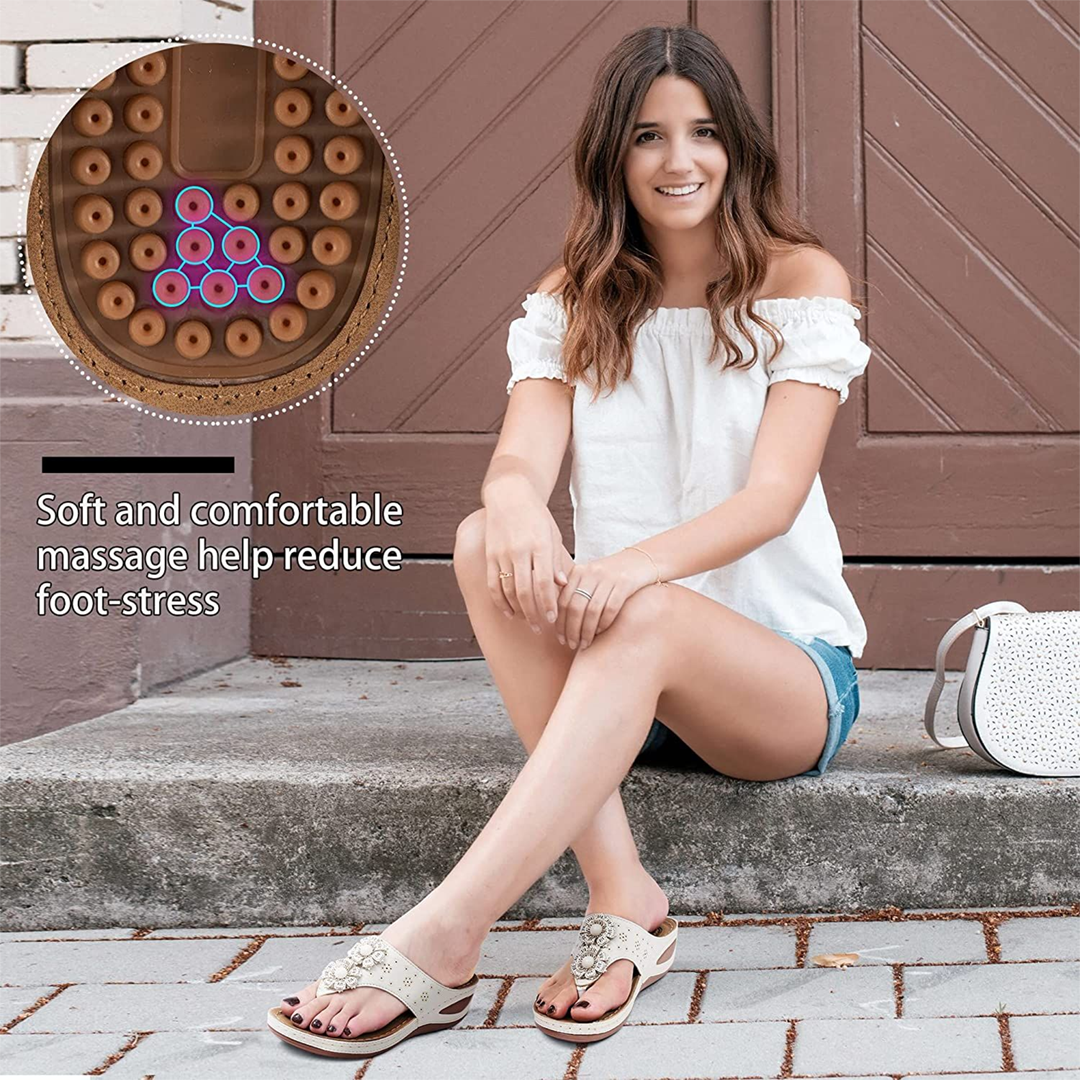 Lismali Comfortable Flip Flops With Arch Support