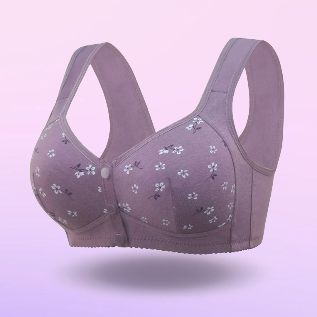 Daisy Bra for Seniors, Comfortable Breathable Cotton Front Closure Bra for Women  Wireless Bras (Color : E, Size : Small) : : Clothing, Shoes &  Accessories
