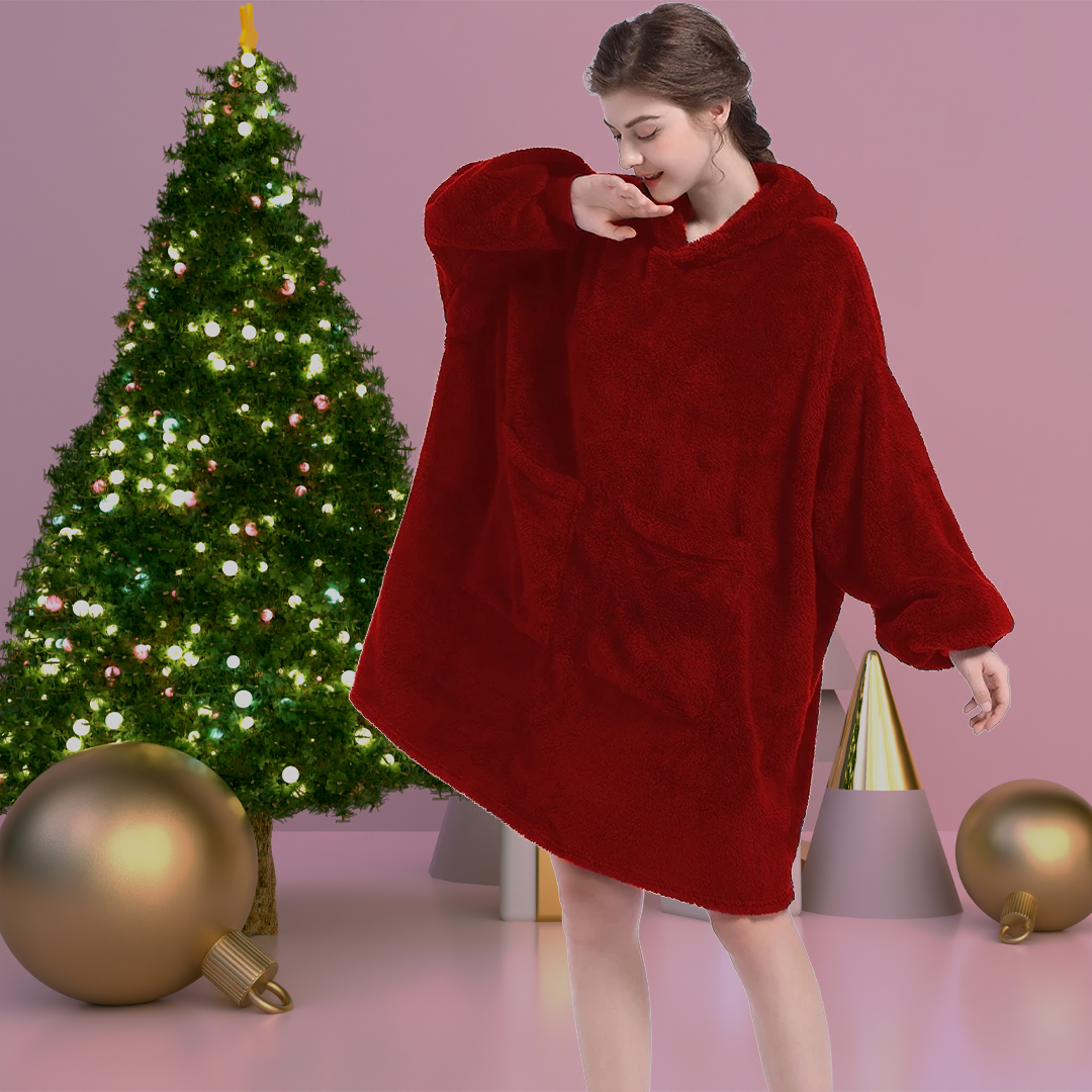 Lismali Solid Wearable Blanket Hoodie