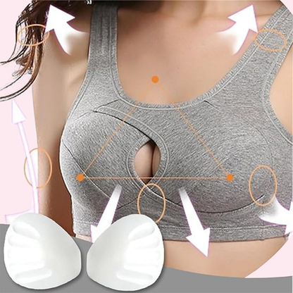 Lismali Cross Breasts Anti-Sagging Wireless Sports Bra